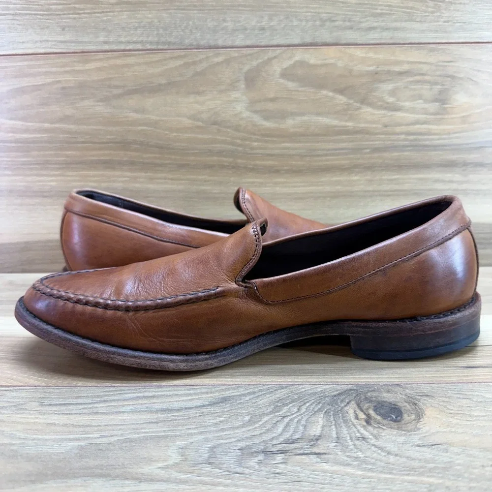 Allen Edmonds Loafer Slip On Mens 9 D Walnut Moc Toe Dress Business Casual